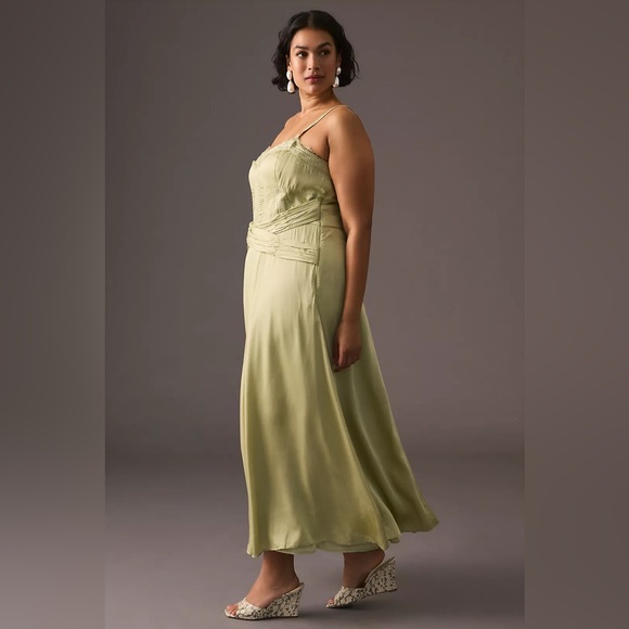 Anthropologie Light Green Maxi Dress - Picture 5 of 13